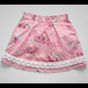 - Janie and Jack Flamingo pink floral spring cotton skirt 6-12 mo